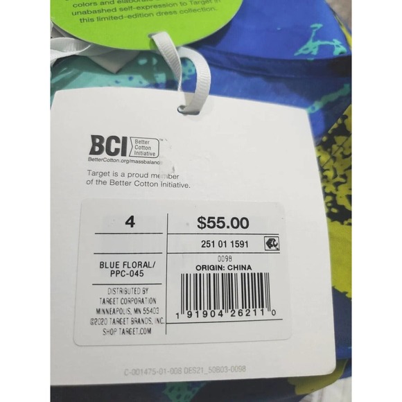 Christopher John Rogers Target Sz 4 Floral Puff Sleeve Tiered Ruffled Maxi Dress - Picture 7 of 8